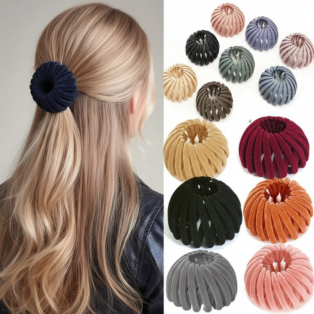 Bird Nest Shaped Ponytail Hair Clip – Magic Lazy Braider Hairpin for Women